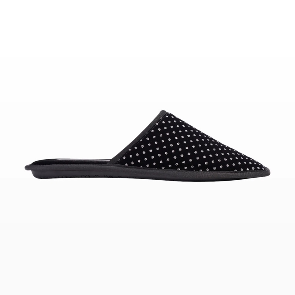 NEW kate spade new york dove velvet slipper slip on shoes in Black Glitter NIB - Picture 5 of 7